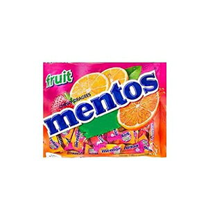 Mentos Foodkoncept チューイミント各種フレッシュミックスフルーツキャンディー、オレンジ/ストロベリー/ライム/レモン、10.50オンス Mentos Foodkoncept Chewy Mints Assorted Fresh Mixed Fruit Variety Candy, Orange/S