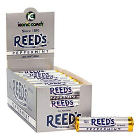 Reed's ハード キャンディ ロール - ペパーミント - 24CT Reed's Hard Candy Rolls - Peppermint - 24CT