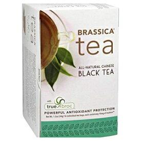 Brassica Tea トゥルーブロック入り紅茶、16 ティーバッグ Brassica Tea Black Tea with Truebroc, 16 Tea Bags
