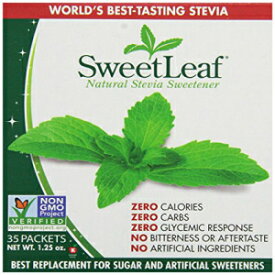 SweetLeaf 天然ステビア甘味料、35 パケット (4 個パック) SweetLeaf Natural Stevia Sweetener, 35 Packets (Pack of 4)