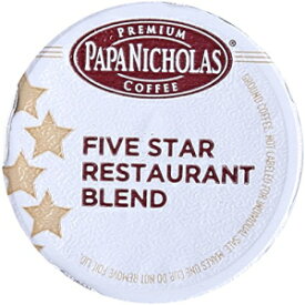 PapaNicholas Coffee シングルサーブコーヒーカップ キューリグ K カップブリュワーに適合 5 つ星レストランブレンド 24 個 PapaNicholas Coffee Single Serve Coffee Cups Fits Keurig K Cup Brewers, 5-Star Restaurant Blend, 24 Count