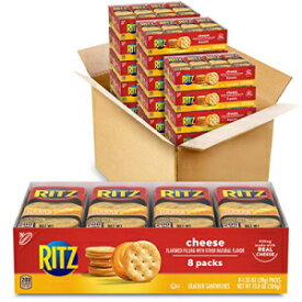 RITZ チーズサンドイッチクラッカー、112 - 1.38 オンスのスナックパック (14 箱) RITZ Cheese Sandwich Crackers, 112 - 1.38 oz Snack Packs (14 Boxes)