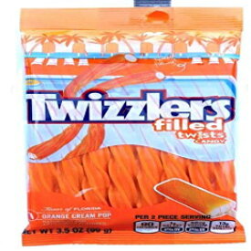 Twizzlers Filledtwistsキャンディオレンジクリームポップ Twizzlers Filled twists Candy Orange Cream Pop