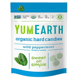 YumEarth オーガニック ワイルド ペパーミント ハード キャンディ、3.3 オンス (6 個パック) YumEarth Organic Wild Peppermint Hard Candy, 3.3 Ounce (Pack of 6)