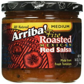 Arriba Fire ロースト メキシカン レッド サルサ ミディアム 16 オンス (6 個パック) Arriba Fire Roasted Mexican Red Salsa Medium 16 Ounce (Pack of 6)