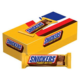スニッカーズ ピーナッツバター スクエア シングル サイズ チョコレート キャンディ バー 1.78 オンス バー 18 個ボックス、マルチ Snickers Peanut Butter Squared Singles Size Chocolate Candy Bars 1.78-Ounce Bar 18-Count Box, multi