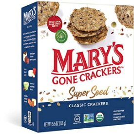 Mary's Gone クラッカー スーパーシード クラシック クラッカー、5.5 オンス Mary's Gone Crackers Super Seed Classic Crackers, 5.5 oz