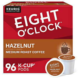 Eight O'Clock R[q[ w[[ibc VOT[u L[O K Jbv |bhA~fBA [Xg R[q[ |bhA96  Eight O'Clock Coffee Hazelnut Single-Serve Keurig K-Cup Pods, Medium Roast Coffee Po