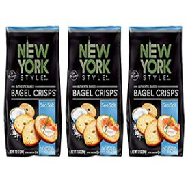 ニューヨークスタイルベーグルクリスプ、シーソルト、7.2オンス（3個パック） New York Style Bagel Crisps, Sea Salt, 7.2 Ounce (Pack of 3)