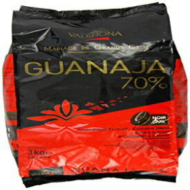 ヴァローナ ダーク チョコレート - 70% カカオ - グアナハ - 6 ポンド 9 オンスのフェブ袋 Valrhona Dark Chocolate - 70% Cacao - Guanaja - 6 lbs 9 oz bag of feves