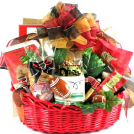 試合の日 - 試合の日に最適なスナックが詰まったフットボールギフトバスケット (大) Gift Basket Village Game Day - Football Gift Basket Loaded with Snacks Perfect for Game Day (Large)