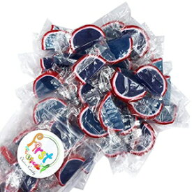個別包装されたゼリー フルーツ スライス グミ キャンディ (ブルー ラズベリー、1 ポンド) Jelly Fruit Slices Gummy Candy Individually Wrapped (Blue Raspberry, 1 Pound)