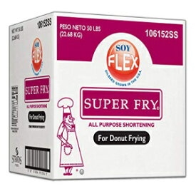 スーパーフライ ソイ フレックス ドーナツ フライ ショートニング、50 ポンド -- 各 1 個。 Super Fry Soy Flex Donut Fry Shortening, 50 Pound -- 1 each.