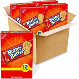 Nutter Butter ピーナッツバターサンドクッキー、12 パック入り 4 箱 (1 パックあたり 4 個のクッキー) Nutter Butter Peanut Butter Sandwich Cookies, 4 Boxes of 12 Packs (4 Cookies Per Pack)