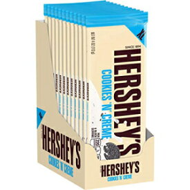 HERSHEY'S クッキーアンドクリーム 特大キャンディー、バルク、4 オンスバー (12 個) HERSHEY'S Cookies 'n' Creme Extra Large Candy, Bulk, 4 oz Bars (12 Count)