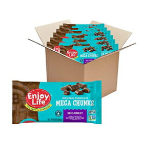 Enjoy Life Foods ベーキングチョコレート、大豆フリー、ナッツフリー、グルテンフリー、セミスイートチョコレートチャンク、120オンス (12個パック) Enjoy Life Foods Baking Chocolate, Soy free, Nut free, Gluten free, Semi Sweet Chocolate C