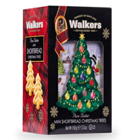 Walkers ショートブレッド クリスマスツリー型ミニホリデークッキー、5.3オンス Walkers Shortbread Christmas Tree Shaped Mini Holiday Cookies, 5.3 oz