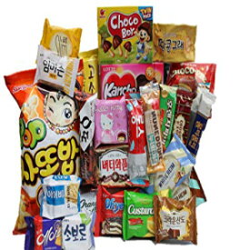 K Snack Finest KOREAN PREMIUM SNACK BOX_Assorted Package Popular Deluxe Korean Brand Snacks and More! Perfect for GIFT | College Care Package | Gift Care Package | Asian Snack Box | Korean Chips | 27 Packs