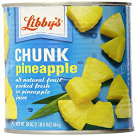 リビーズ チャンク パイナップル、20 オンス (12 個パック) Libby's Chunk Pineapple, 20 Ounce (Pack of 12)