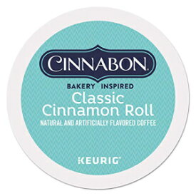 シナボン クラシック シナモンロール、シングルサーブキューリグ K カップポッド、フレーバーコーヒー、24 個 Cinnabon Classic Cinnamon Roll, Single-Serve Keurig K-Cup Pods, Flavored Coffee, 24 Count