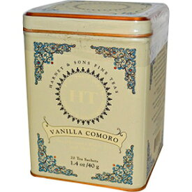 Harney & Sons, バニラ コモロ ティー、ティー サシェ 20 袋、1.4 オンス (40 g) (2 個パック) Harney & Sons, Vanilla Comoro Tea, 20 Tea Sachets, 1.4 oz (40 g) (Pack of 2)