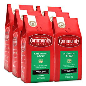 Community Coffee Café Special 72オンス、カフェインレス挽いたコーヒー、12オンス (6個パック) Community Coffee Café Special 72 Ounce, Decaffeinated Ground Coffee, 12 Ounce (Pack of 6)
