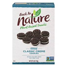 バックトゥネイチャークッキー、ミニクラシッククリーム、6オンス Back to Nature Cookies, Mini Classic Crème, 6 Oz