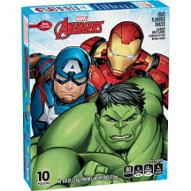 マーベル アベンジャーズ フルーツスナック 10パウチ (8個パック) Marvel Avengers Fruit Snacks, 10 Pouches (Pack of 8)