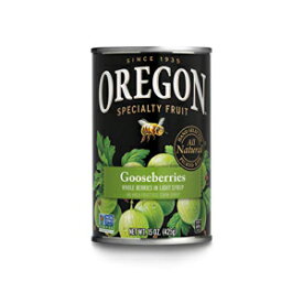 オレゴンフルーツグーズベリー、ライトシロップ、15オンス（8個パック） Oregon Fruit Gooseberries, Light Syrup, 15 oz (Pack of 8)