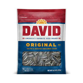 DAVID SEEDSローストおよび塩漬けのオリジナルのヒマワリの種、ケトにやさしい、14.5オンス、12パック DAVID SEEDS Roasted and Salted Original Sunflower Seeds, Keto Friendly, 14.5 oz, 12 Pack