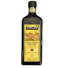 カークランド シグネチャー エクストラ バージン オリーブ オイル トスカーノ (トスカーナ産)、1 リットル Kirkland Signature Extra Virgin Olive Oil Toscano (from Tuscany), 1 Liter