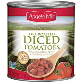 アンジェラ ミア ファイアローストダイストマト、102オンス (6個パック) Angela Mia Fire Roasted Diced Tomatoes, 102 Ounce (Pack of 6)