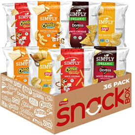 Simply Brand バラエティパック、ドリトス、チートス、レイズ、0.875 オンス バッグ (36 パック) (品揃えは異なる場合があります) Simply Brand Variety Pack, Doritos, Cheetos, Lay's, 0.875oz Bags (36 Pack) (Assortment May Vary)