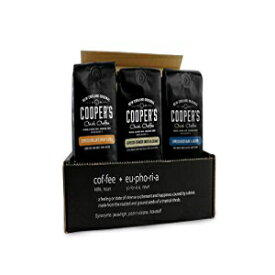 エスプレッソ コーヒー ボックス セット - グランド 3 バッグ ギフトまたはサンプル セット | ブラジル、ケニア、エチオピアのエスプレッソプロフィール | 24オンス Espresso Coffee Box Set - Ground 3 Bag Gift or Sample Set | Brazilian,