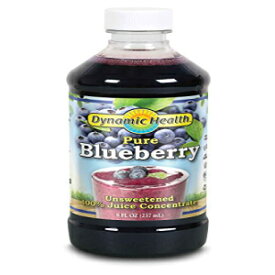 Dynamic Health ブルーベリー濃縮ジュース、8 オンス Dynamic Health Blueberry Juice Concentrate, 8-Ounce