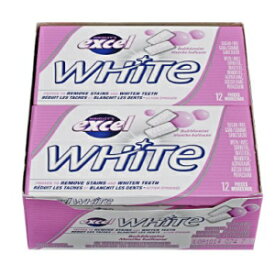 エクセル ホワイトシュガーフリーガム バブルミント 12個入 Excel White Sugar-Free Gum, Bubblemint, 12 Count