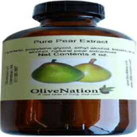 OliveNation Pure Pear Extract - 4オンス - グルテンフリー、シュガーフリー - ベーキング用のプレミアム品質の香味エキス OliveNation Pure Pear Extract - 4 ounces - Gluten-free, Sugar-free - Premium Quality Flavoring Extract for Bakin