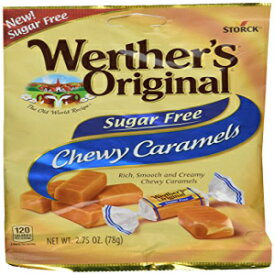 Werther's オリジナル シュガーフリー チューイーキャラメル 2.75 オンス (2 個パック) Werther's Original Sugar Free Chewy Caramels 2.75 Oz (Pack Of 2)