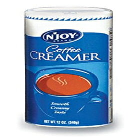 N'Joy 非乳製品パウダー クリーマー (12 オンス) (キャニスター 3 個) - AB-300-10 N'Joy Non Dairy Powder Creamer (12 oz.) (3 Canisters) - AB-300-10