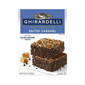 GHIRARDELLI 塩キャラメル プレミアム ブラウニー ミックス、16 オンス (12 個パック) GHIRARDELLI Salted Caramel Premium Brownie Mix, 16 Oz (Pack of 12)