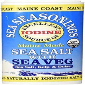 Maine Coast、海野菜調味料、海野菜入り海塩、1.50オンス（3パック） Maine Coast, Sea Vegetables Seasonings, Sea Salt With Sea Vegetables, 1.50-Ounce (3 Pack)