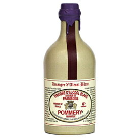 ポメリー 熟成白ワイン ラズベリー風味ビネガー ストーンクロックボトル入り ワックスシール付き 16オンス Pommery Aged White Wine Raspberry Flavored Vinegar in Stone Crock Bottle with Wax Seal 16 Oz