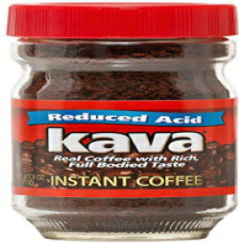 カバインスタントコーヒー、4オンスグラスジャー Kava Instant Coffee, 4 Ounce Glass Jar