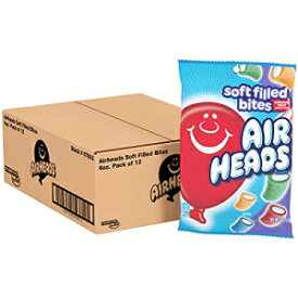 Airheads キャンディー、甘酸っぱいソフトフィルバイト、パーティー、譲歩、溶けない、6 オンス (12 個バルクパック) Airheads Candy, Sweet and Sour Soft Filled Bites, Party, Concessions, Non Melting, 6 Ounce (Bulk Pack of 12)