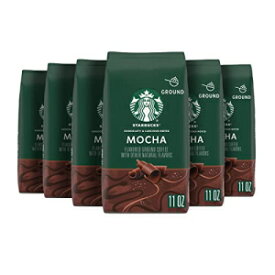 スターバックス グラウンド コーヒー - モカ フレーバー コーヒー - ナチュラル フレーバー - 100% アラビカ - 6 袋 (各 11 オンス) Starbucks Ground Coffee—Mocha Flavored Coffee—Naturally Flavored—100% Arabica—6 bags (11 oz e