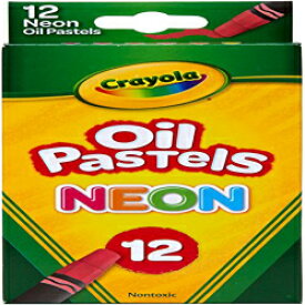 Crayola オイル パステル、アソート ネオン カラー、子供と大人へのギフト、12 個 Crayola Oil Pastels, Assorted Neon Colors, Gift for Kids & Adults, 12 Count