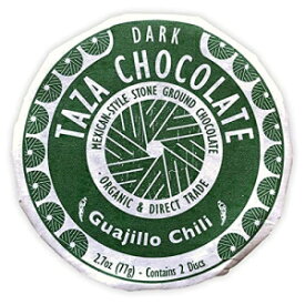 Taza Chocolate オーガニック メキシカーノ ディスク 50% ダークチョコレート、グアヒージョチリ、2.7 オンス (1 カウント)、ビーガン Taza Chocolate Organic Mexicano Disc 50% Dark Chocolate, Guajillo Chili, 2.7 Ounce (1 Count), Ve