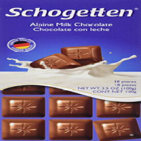 ショーゲッテン アルパイン ミルク チョコレート ドイツ チョコレート バー (3 個パック) Schogetten Alpine Milk Chocolate German Chocolate Bars (Pack of 3)