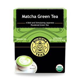 オーガニック抹茶グリーンティーバッグ - カフェイン入り - 日本産緑茶抹茶パウダーのグルメブレンド Organic Matcha Green Tea Bags - Has Caffeine - Gourmet Blend Of Green Tea Matcha Powder From Japan