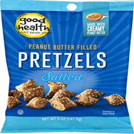Good Health ピーナッツバター入り塩味プレッツェル 5 オンス 袋（3袋） Good Health Peanut Butter Filled Salted Pretzels 5 oz. Bags (3 Bags)
